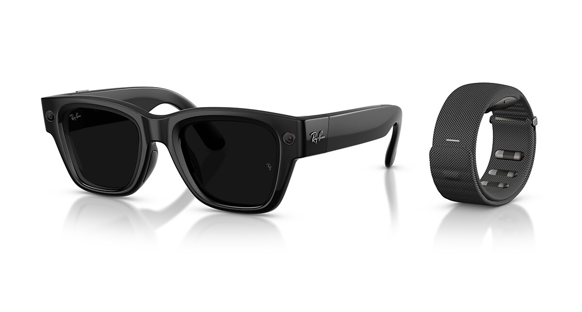Óculos inteligentes Ray-Ban Meta Display pretos com Meta Neural Band